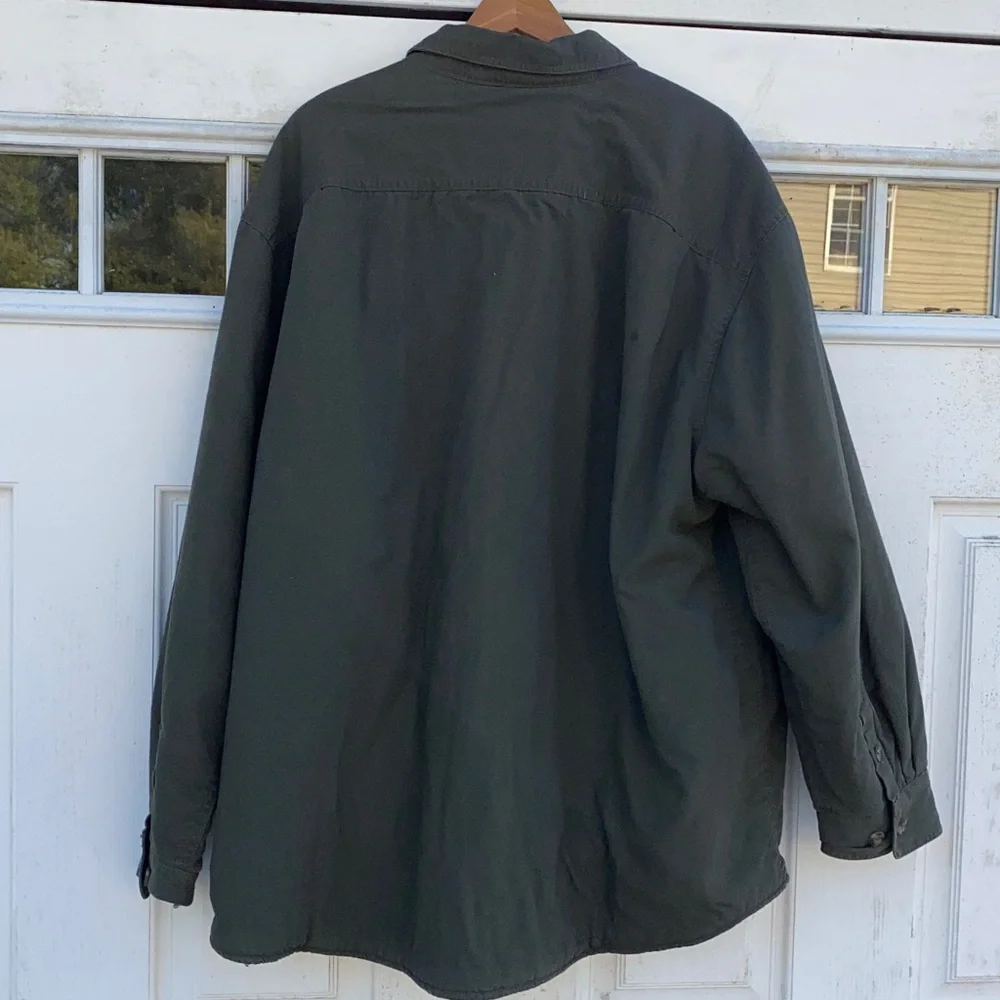 Outdoor Life Men’s 100% Durable Cotton Jacket/Shirt-Fleece Sherpa Lining XXL